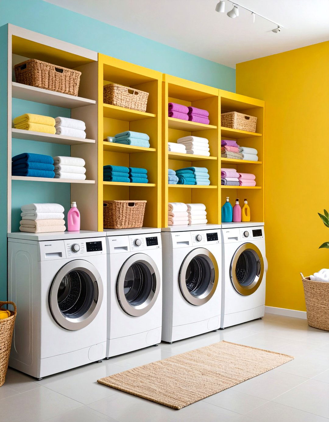 Pull Out Hidden Laundry Room Shelving with Space Saving Innovation - 20 Laundry Room Shelving Ideas