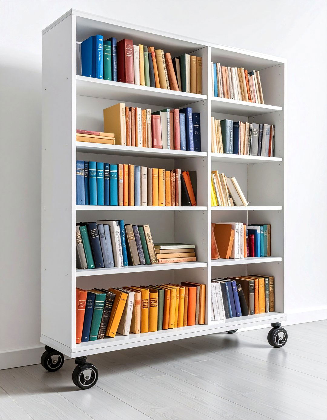 Pull Out Niche Bookshelf Slides Beside Wardrobe - 20 Bedroom Shelving Ideas