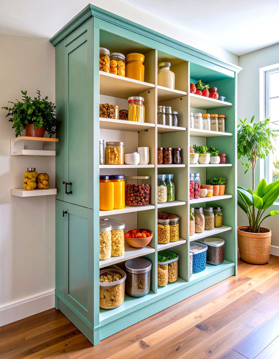 Pull Out Pantry Towers for Instant Organization - 20 Floor to Ceiling Kitchen Cabinets