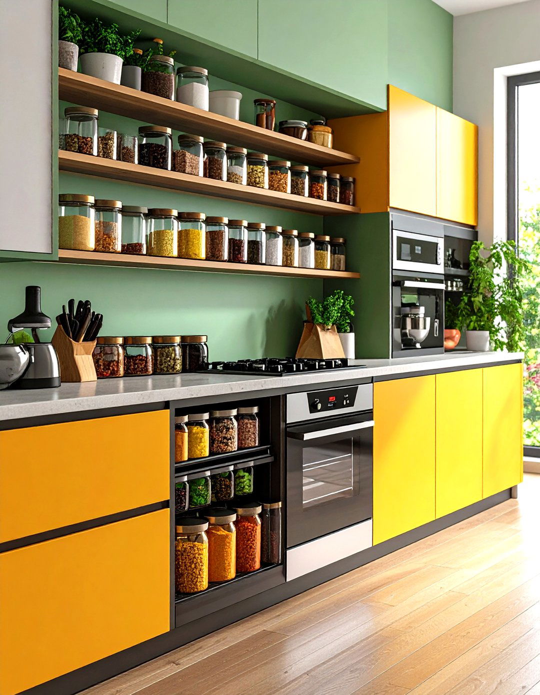 Pull Out Spice Rack - 20 Small Kitchen Storage Ideas