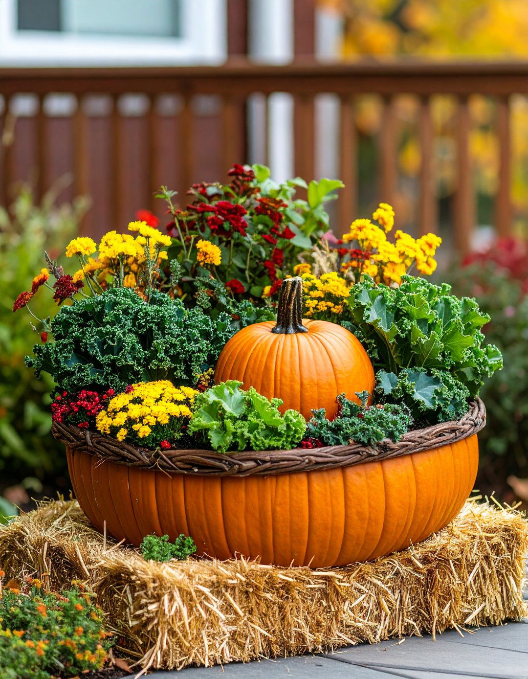 Pumpkin Fairy Garden Container Seasonal Surprise - 20 Fairy Garden Container Ideas