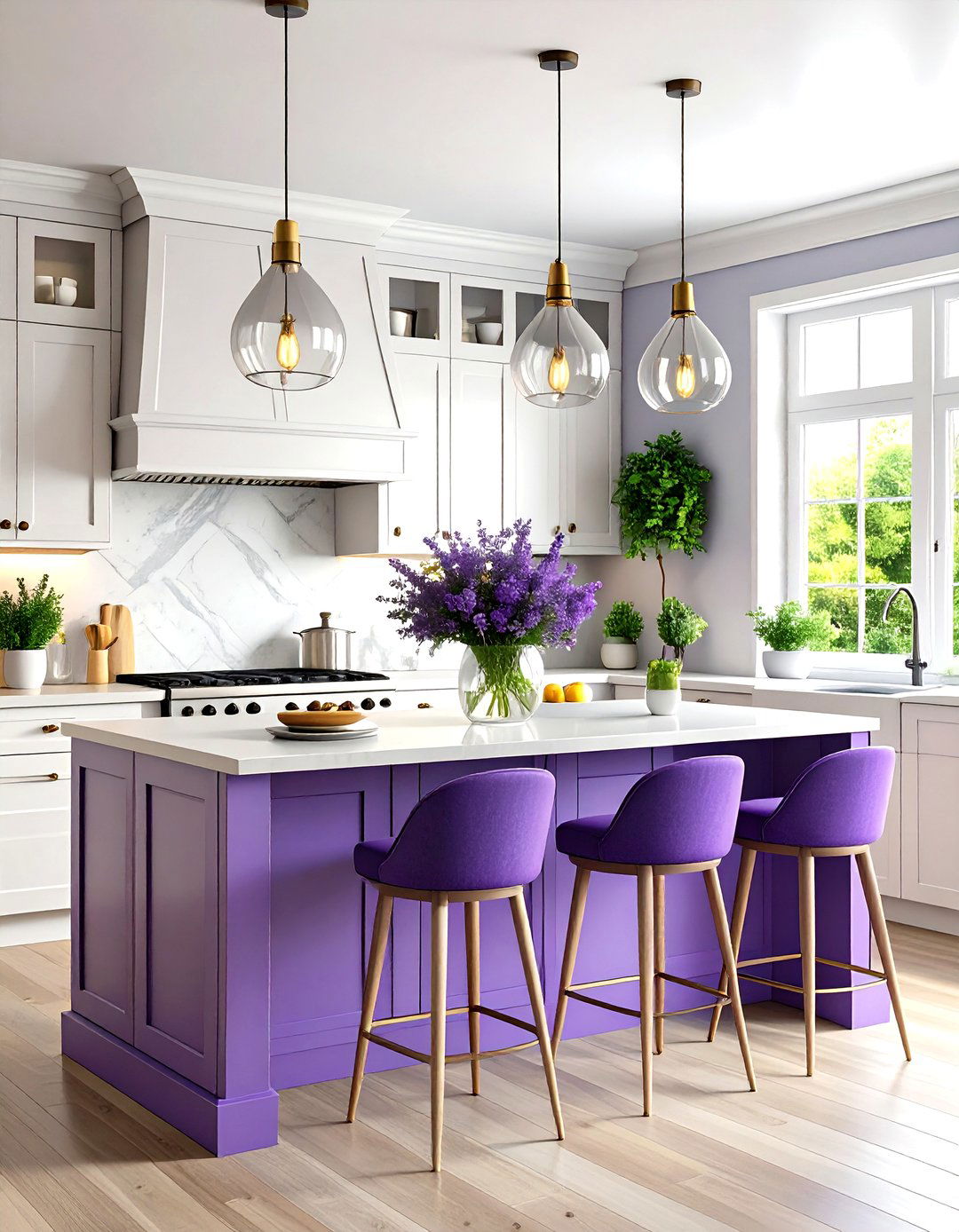 Purple Kitchen Accessories Accent Design - 20 Purple Kitchen Ideas
