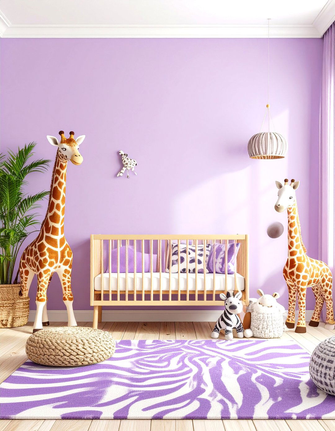 Purple Safari Adventure Nursery Theme - 20 Purple Nursery Ideas