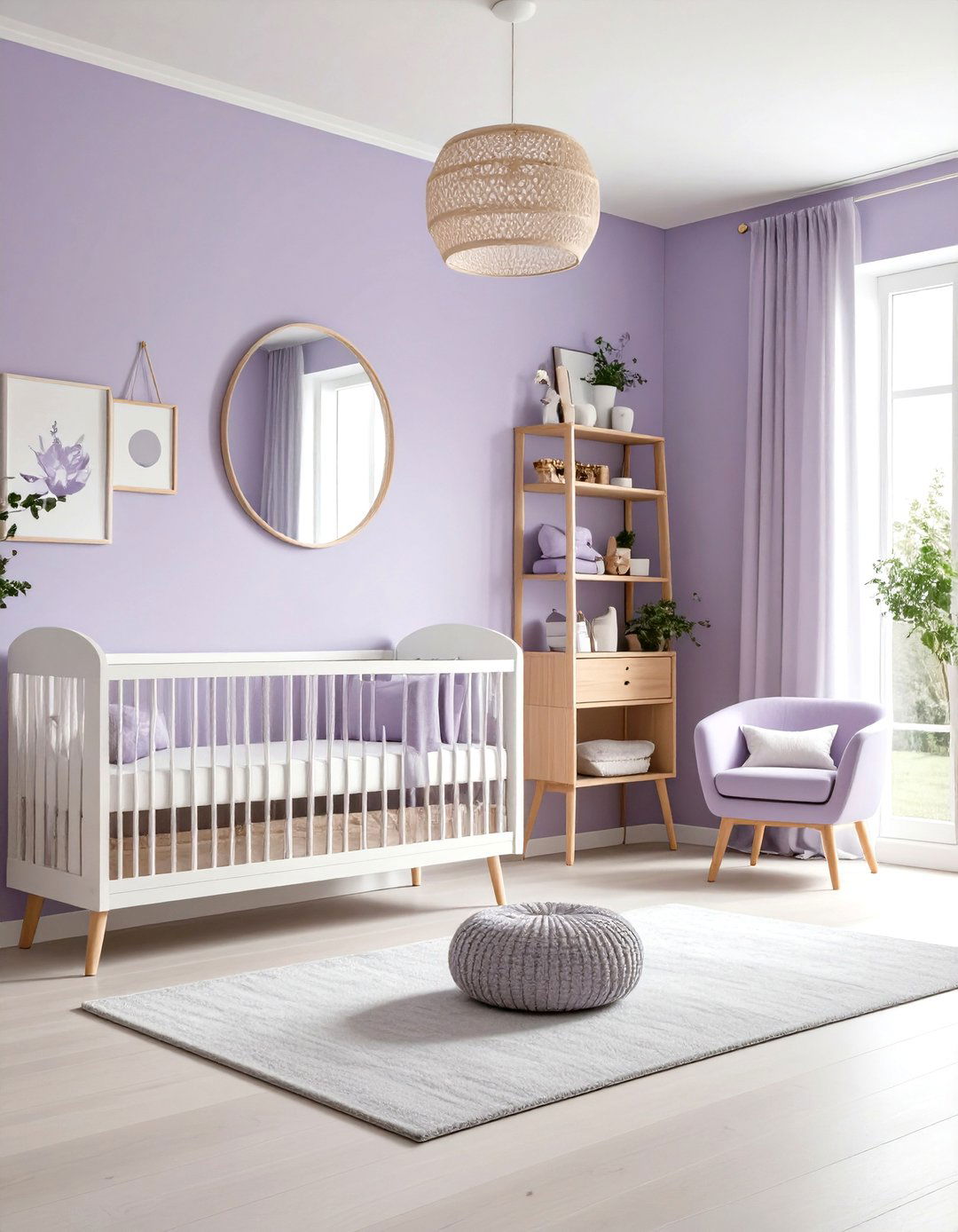 Purple Scandinavian Inspired Nursery Theme - 20 Purple Nursery Ideas