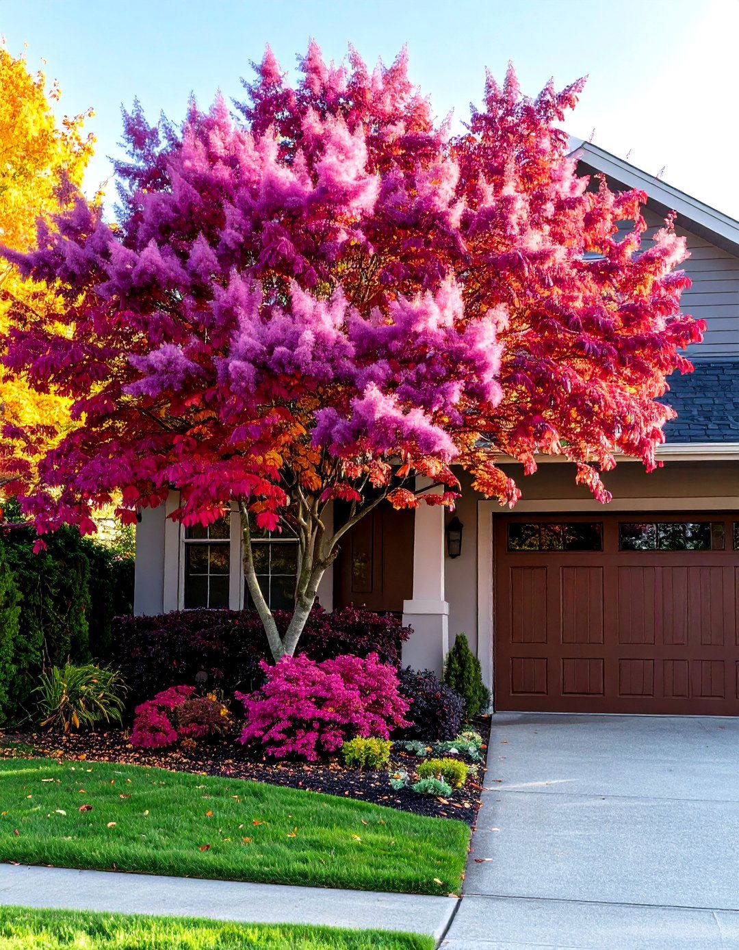 Purple Smoke Tree Cotinus coggygria Royal Purple - 20 Small Trees for Front Yard
