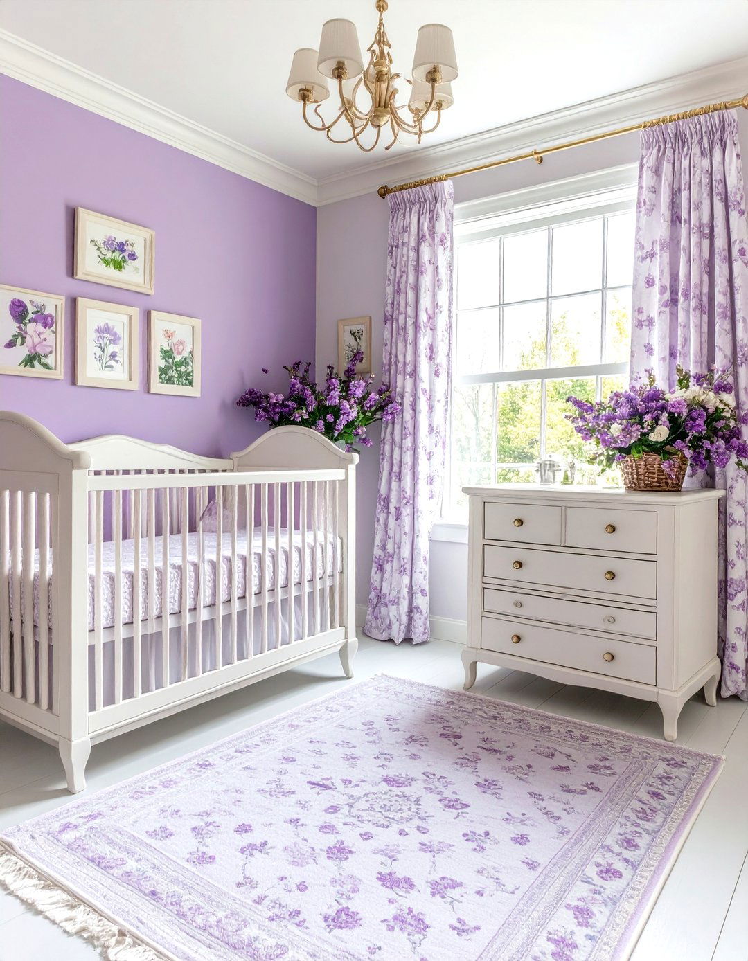 Purple Vintage Cottage Nursery Design - 20 Purple Nursery Ideas