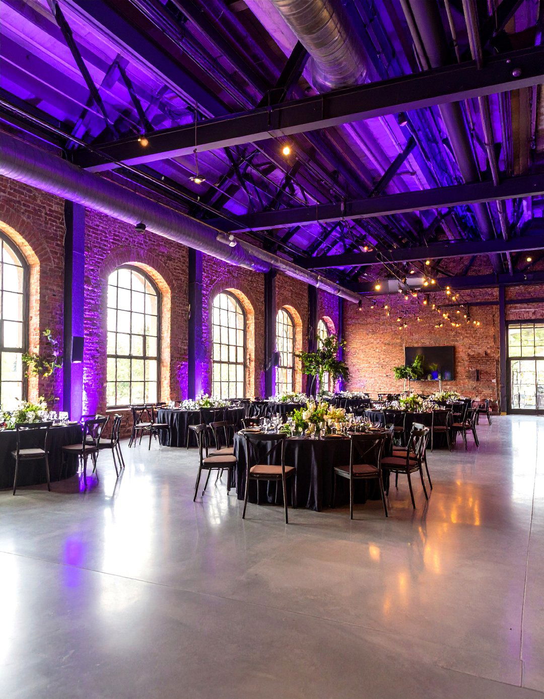 Purple Wedding Theme with Modern Industrial Edge - 20 Purple Wedding Theme Ideas