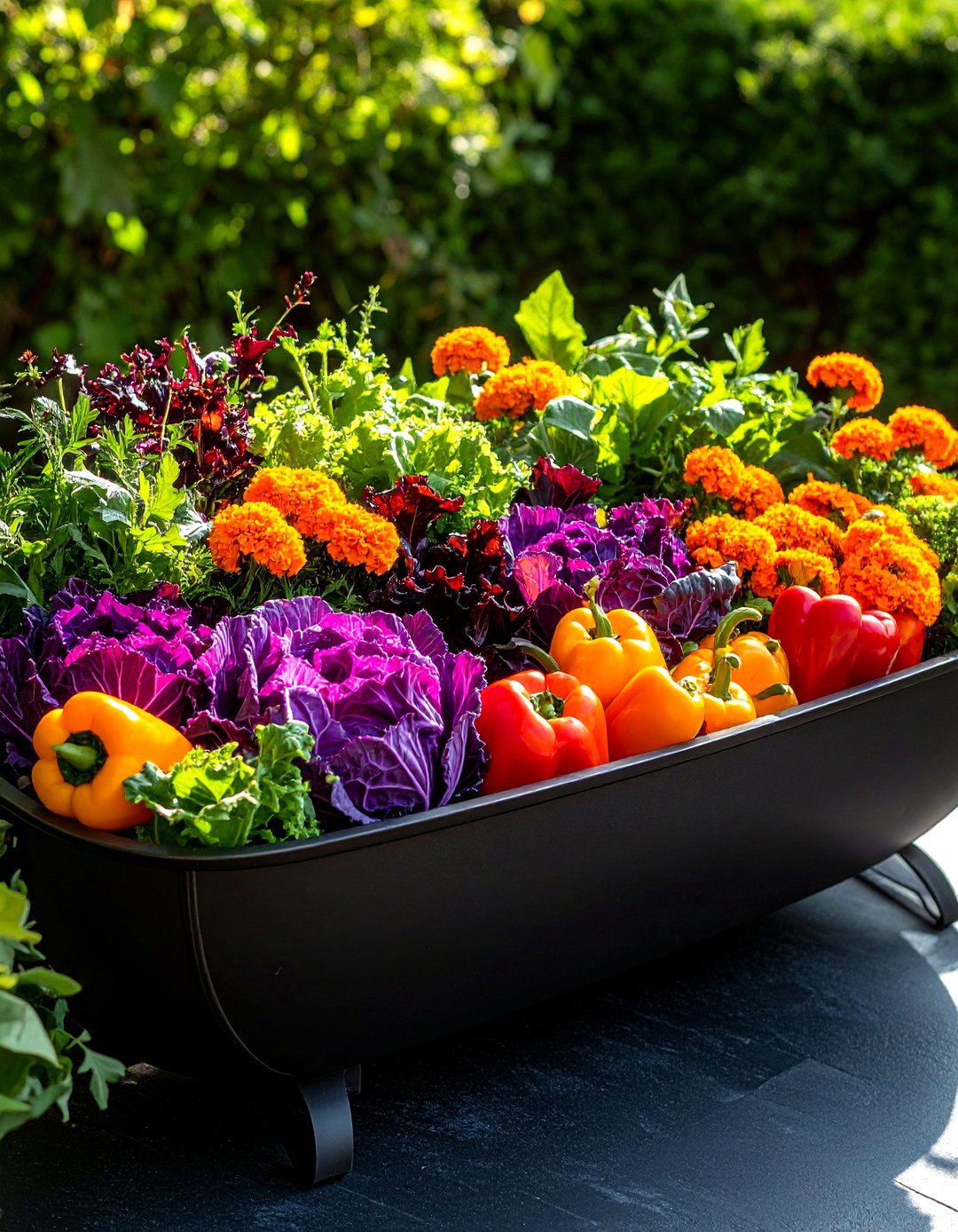 Purple and Orange Fall Flower Box Color Scheme - 20 Fall Flower Box Ideas