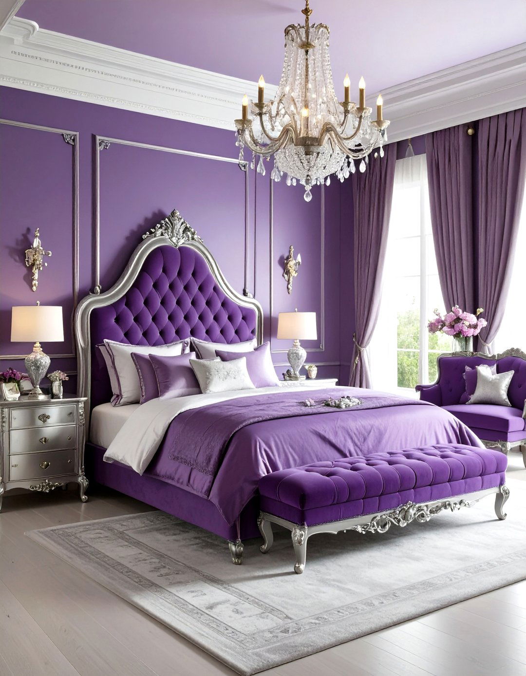 Purple and Silver Princess Room - 20 Princess Room Ideas