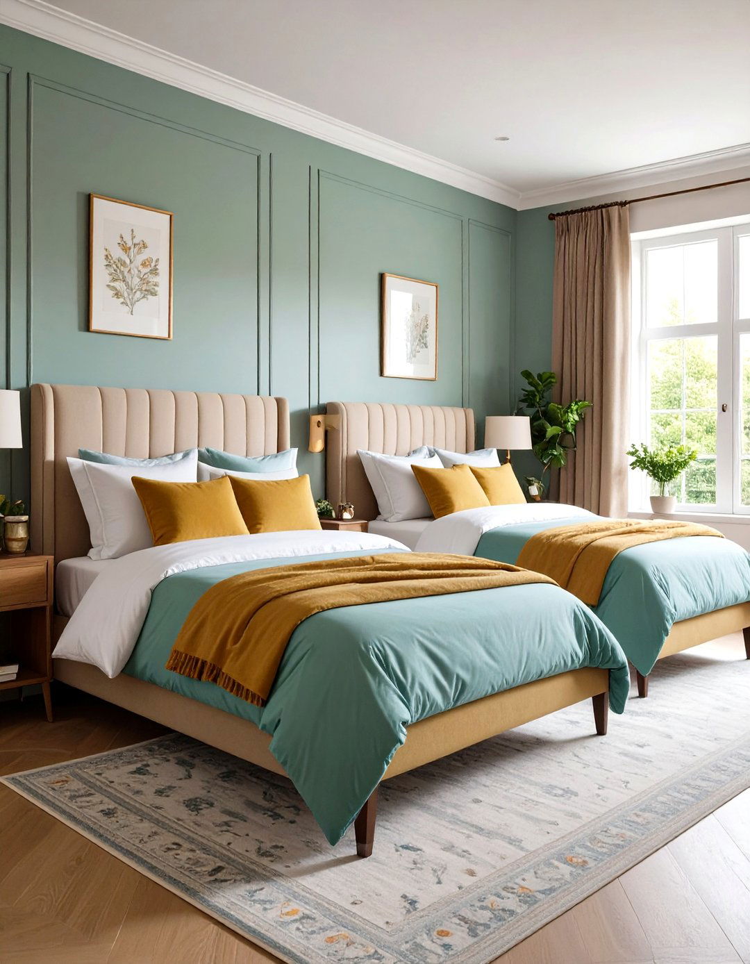 Push the Beds Together - 20 Twin Bedroom Ideas