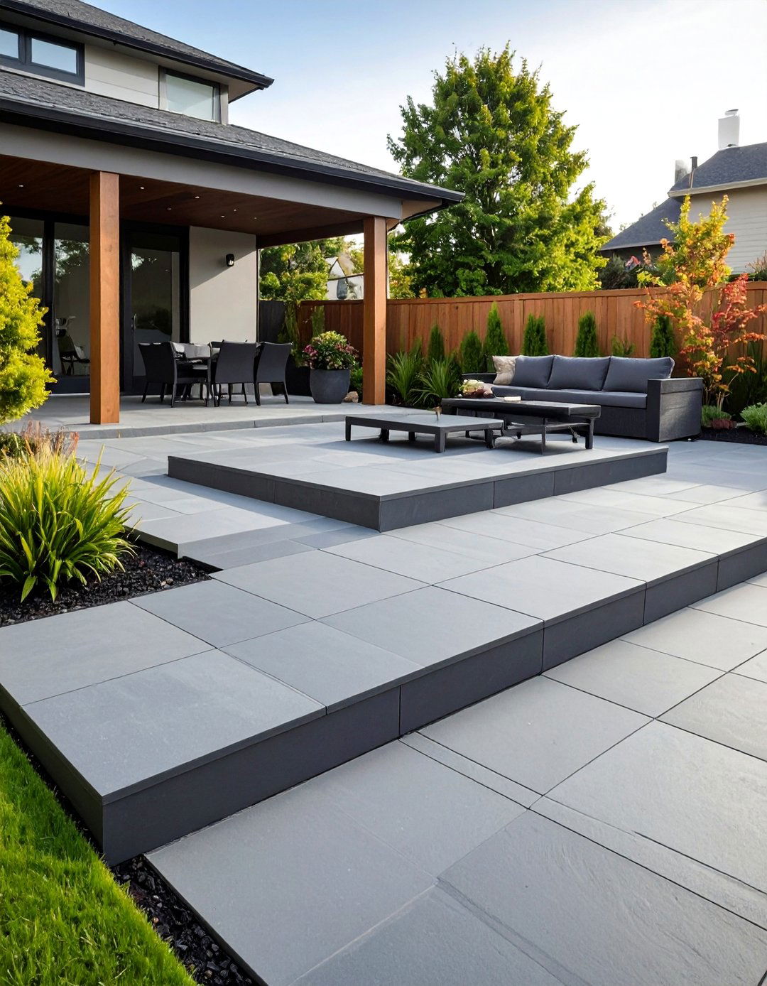 Quarry Stone Stamp - 20 Stamped Concrete Patio Ideas