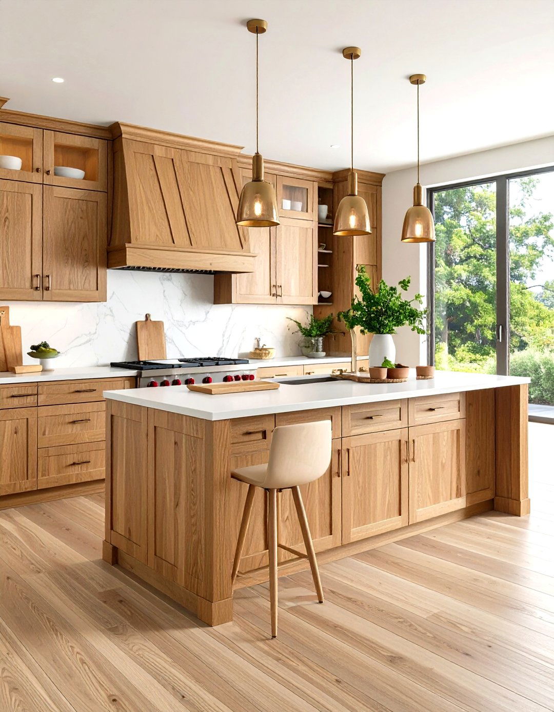 Quarter Sawn Oak Cabinetry Grounds the Craftsman Kitchen - 20 Craftsman Kitchen Ideas