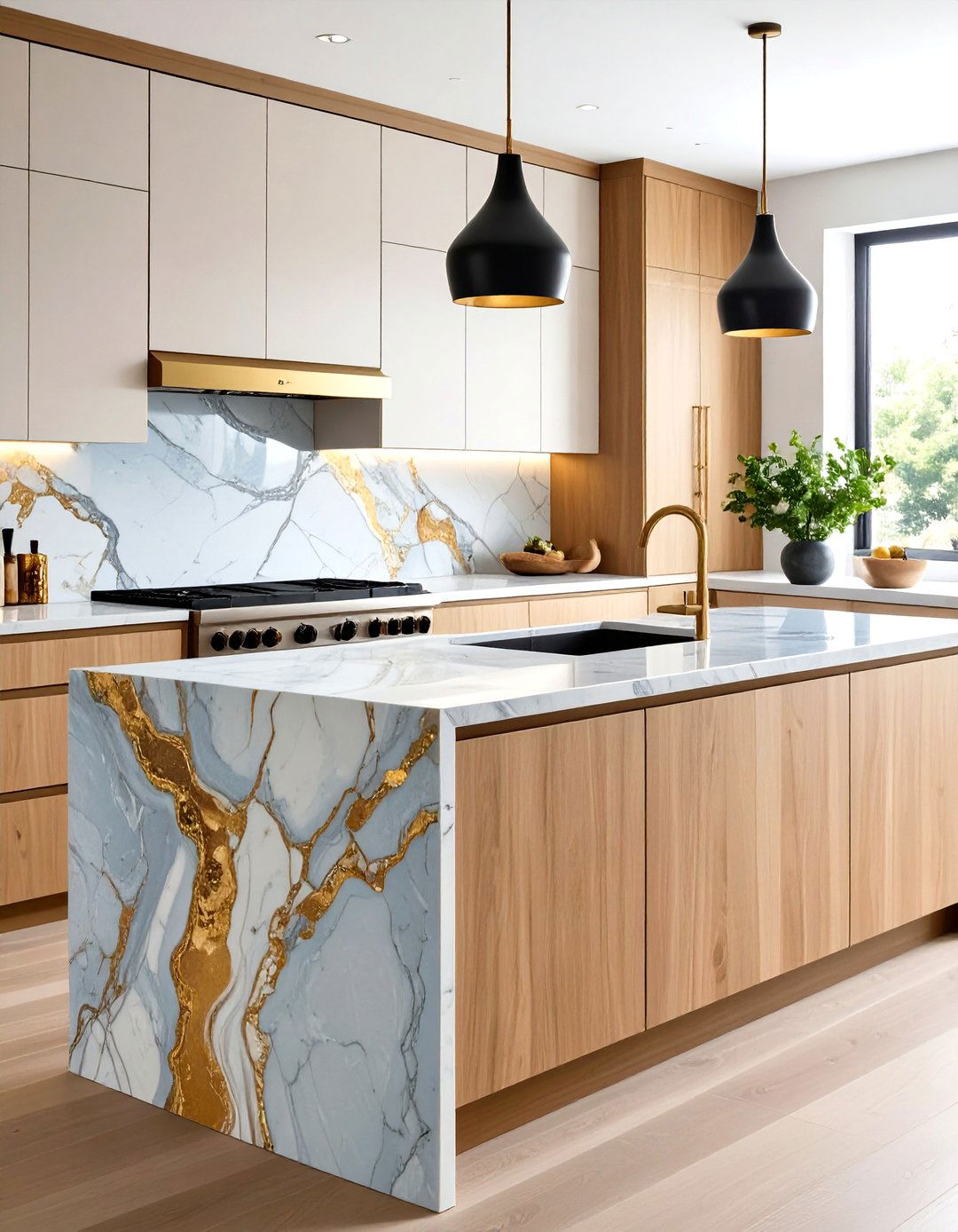 Quartzite Kitchen Splashback Natural Drama - 20 Kitchen Splashback Ideas