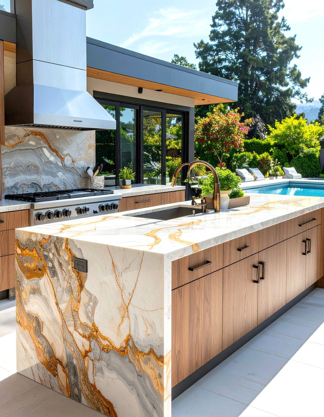 Quartzite Outdoor Countertops - 20 Outdoor Countertop Ideas