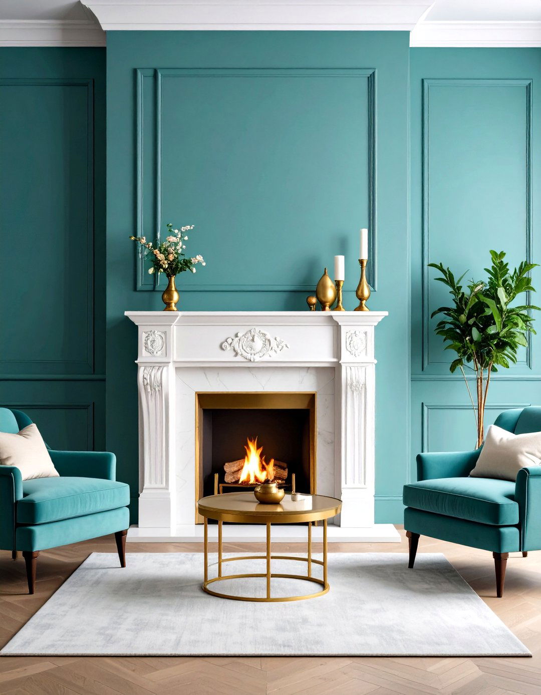 Quick Chalk Paint Fireplace Refresh - 20 Fireplace Paint Ideas