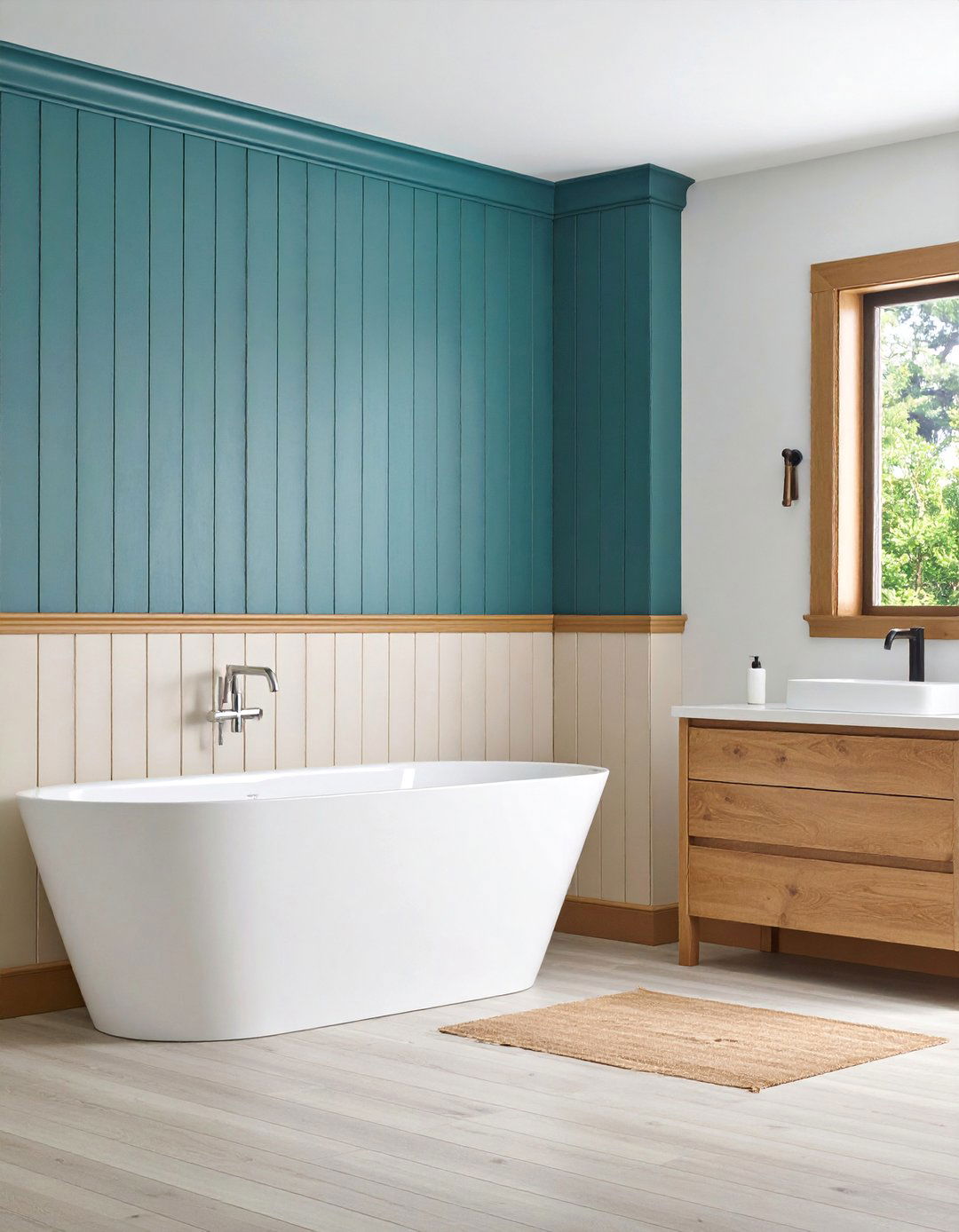 Quick Fix Beadboard Wallpaper - 20 Beadboard Bathroom Ideas