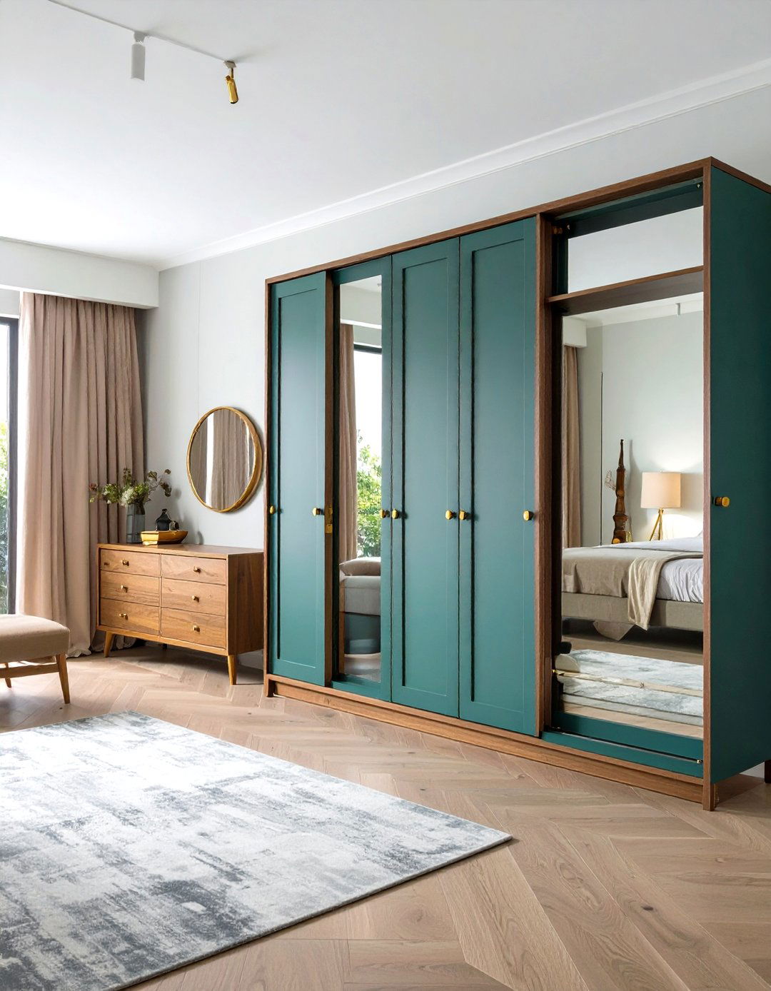 Quick Hardware Swap in a Gold Bedroom - 20 Gold Bedroom Ideas