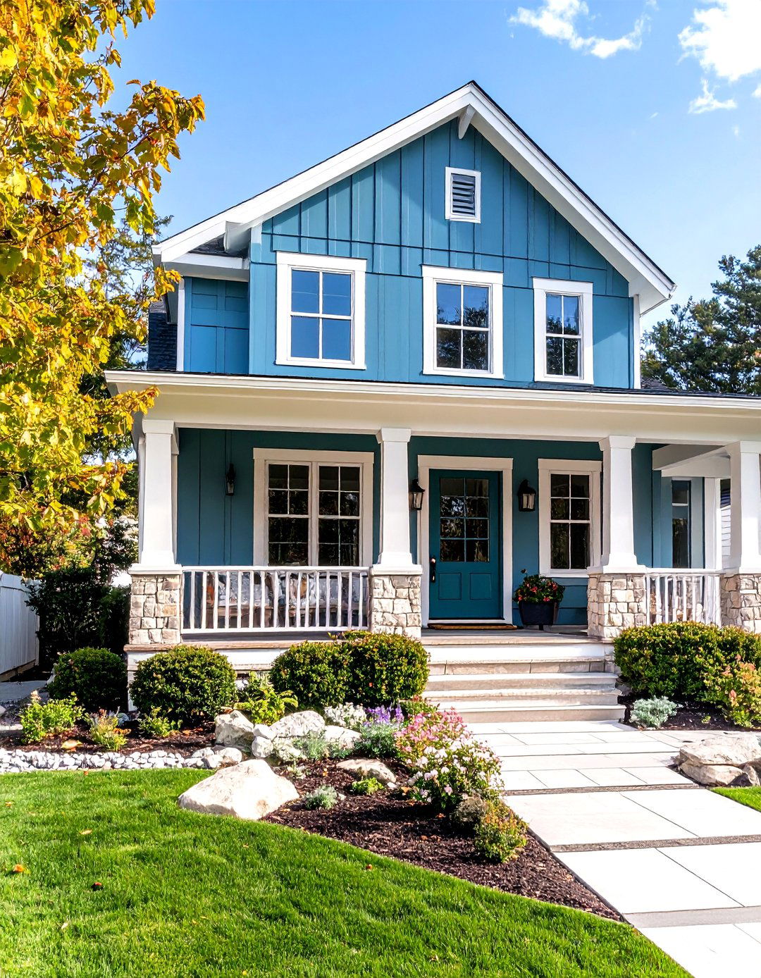 Quiet Moments Blue Exterior House Color - 20 Blue Exterior House Colors