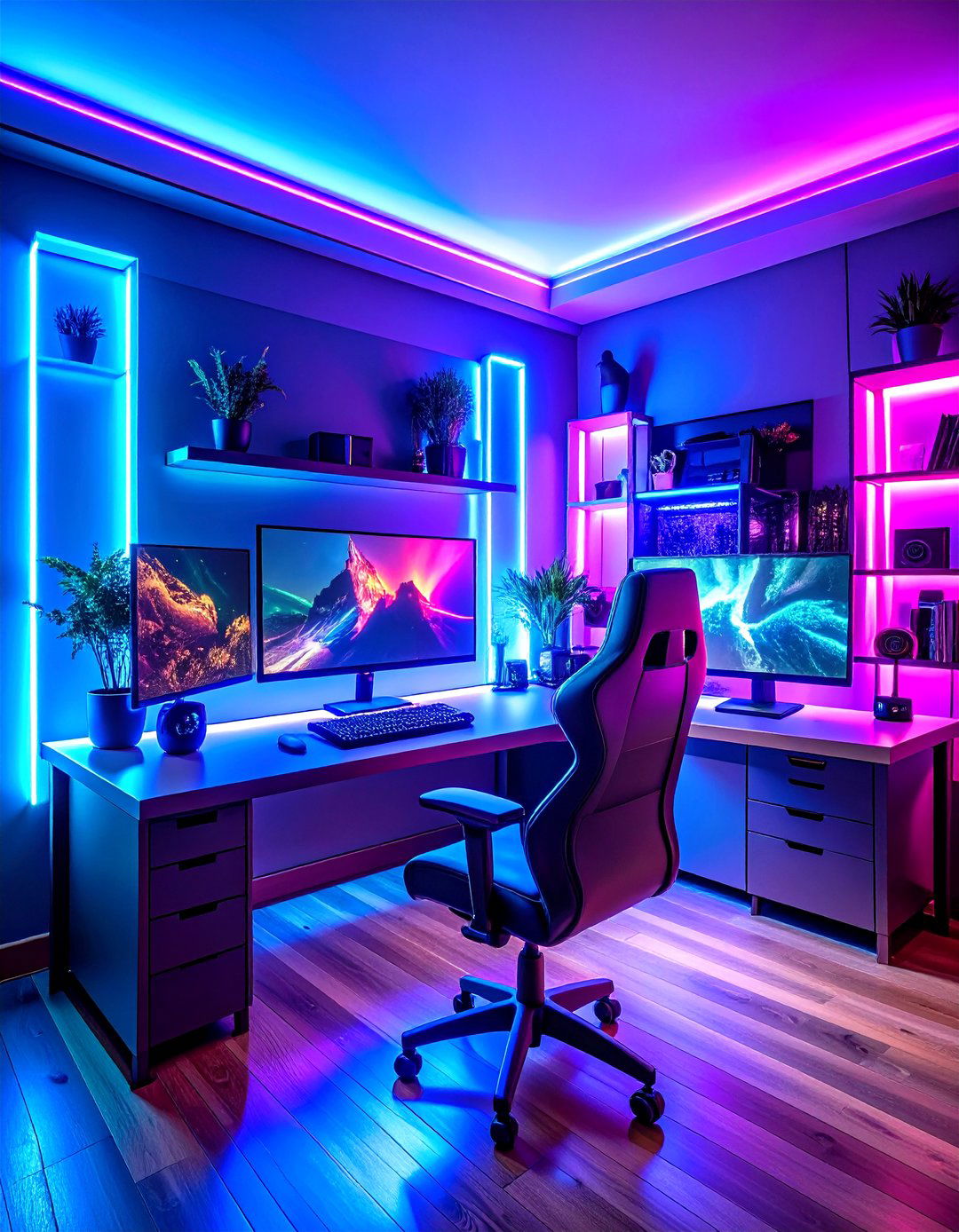RGB Gaming Content Creator Room Design - 20 Content Creator Room Ideas