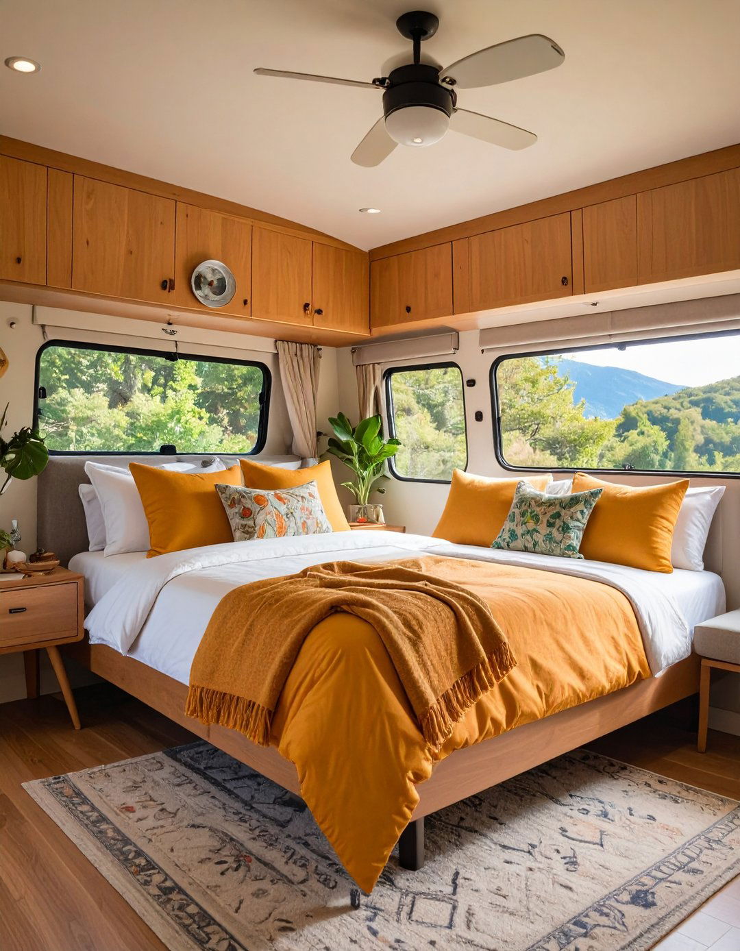 RV Bedroom Custom Color Palette for Next Level Coziness - 20 Rv Bedroom Ideas