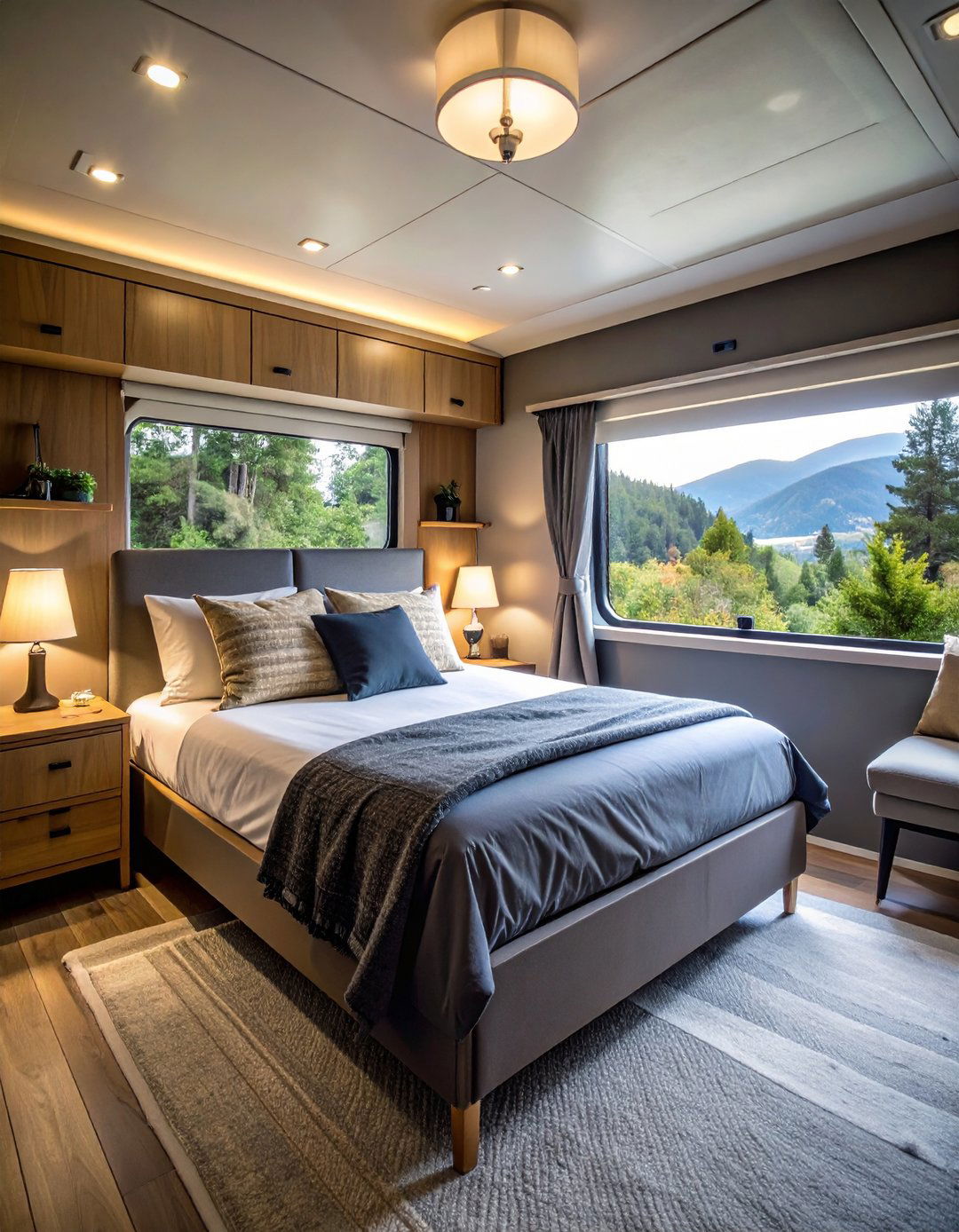 RV Bedroom Dark Palette for Perfect Afternoon Naps - 20 Rv Bedroom Ideas