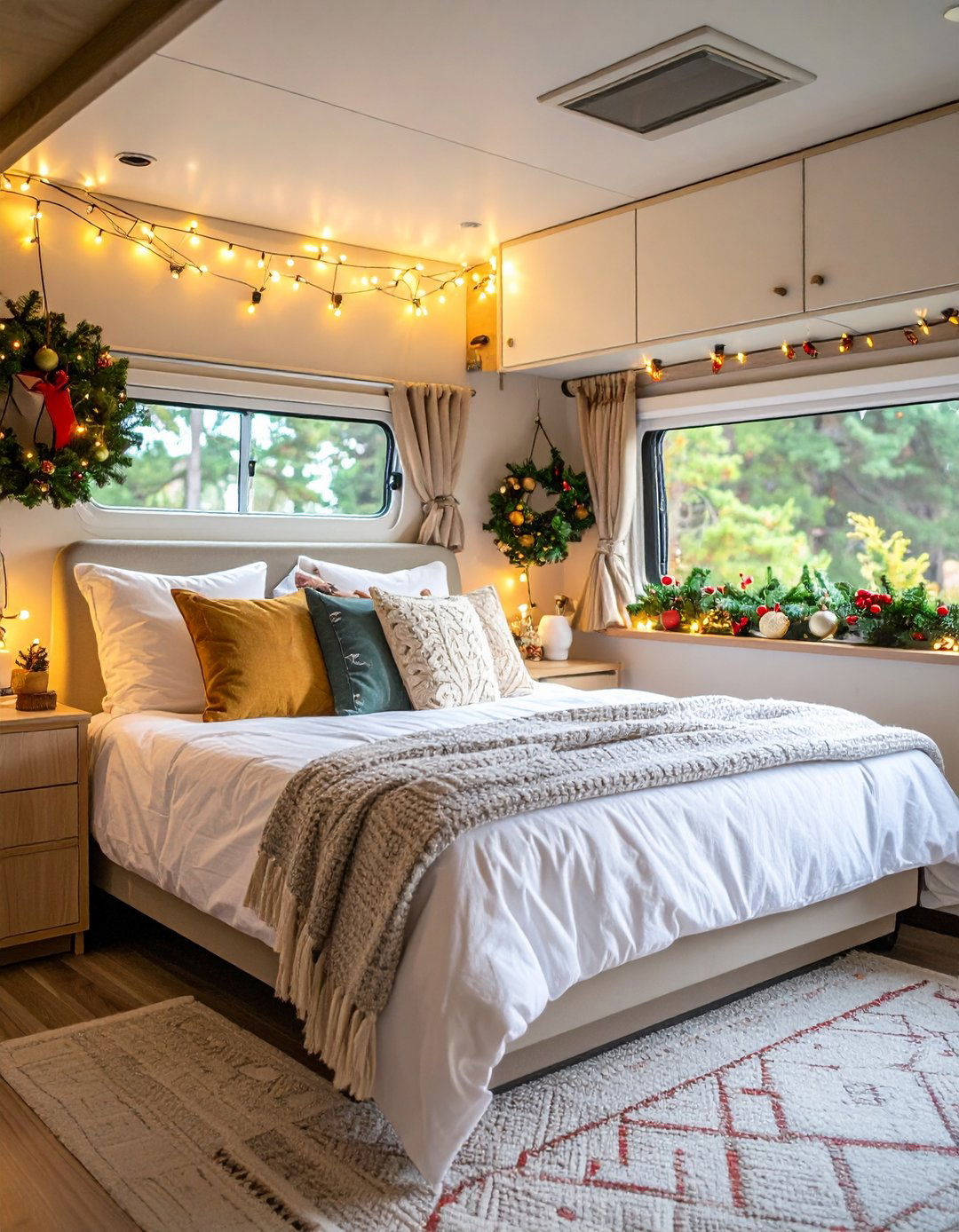 RV Bedroom Holiday Themed Decor That Transitions Year Round - 20 Rv Bedroom Ideas