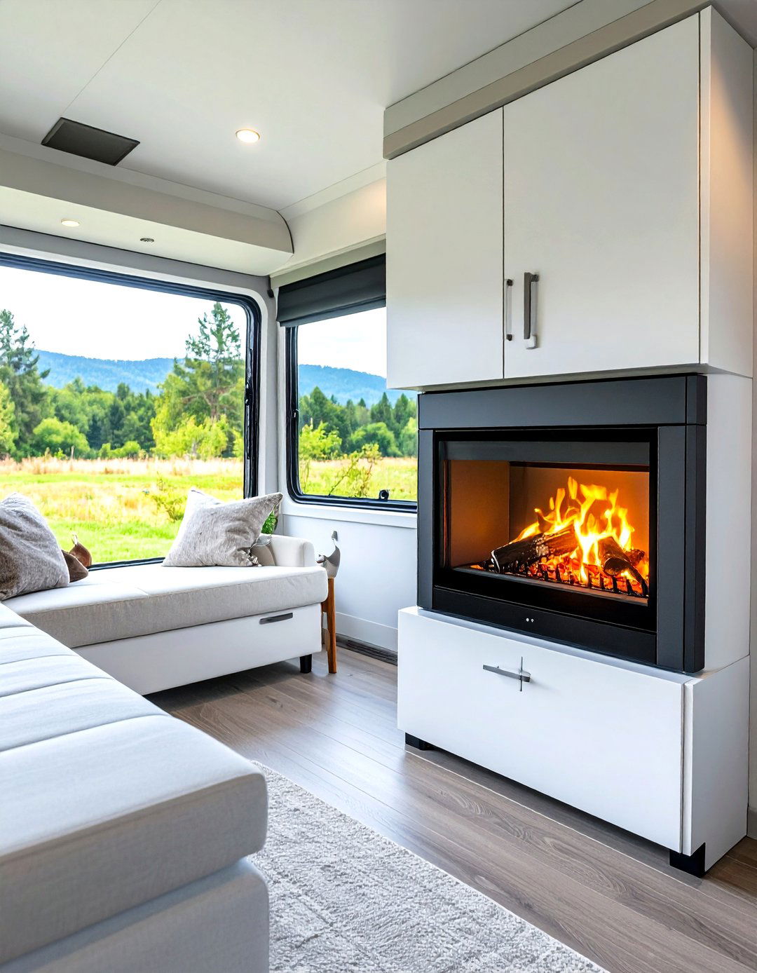 RV or Tiny Home Electric Fireplace Solution - 20 Electric Fireplace Ideas