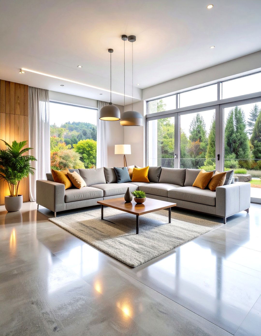 Radiant Heated Concrete Floor Living Room for Ultimate Comfort - 20 Concrete Floor Living Room Ideas