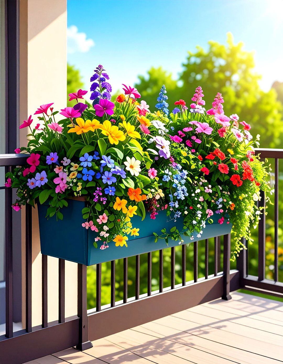 Railing Planters - 20 Small Balcony Ideas
