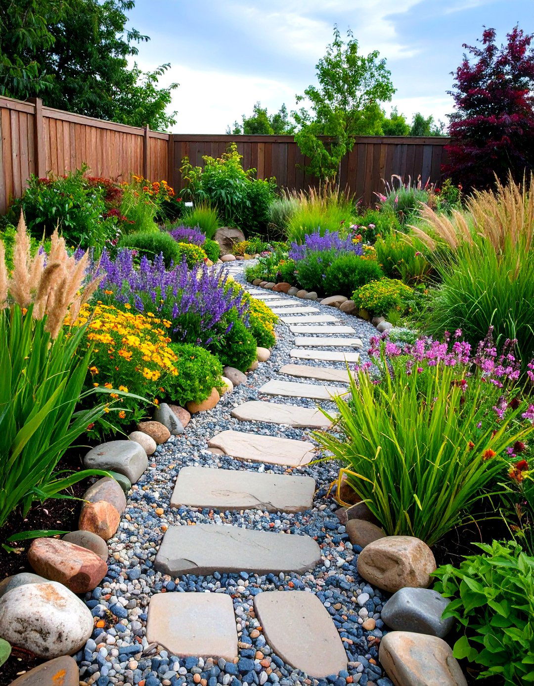 Rain Garden Layout Around a Swale - 20 Garden Layout Ideas