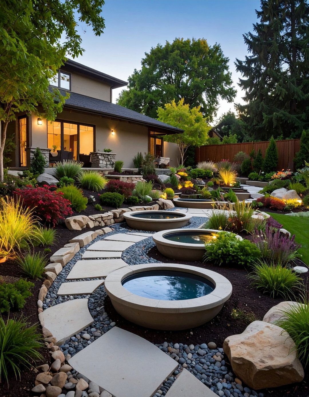 Rain Garden Pockets to Harvest Backyard Runoff - 20 Down Sloped Backyard Ideas