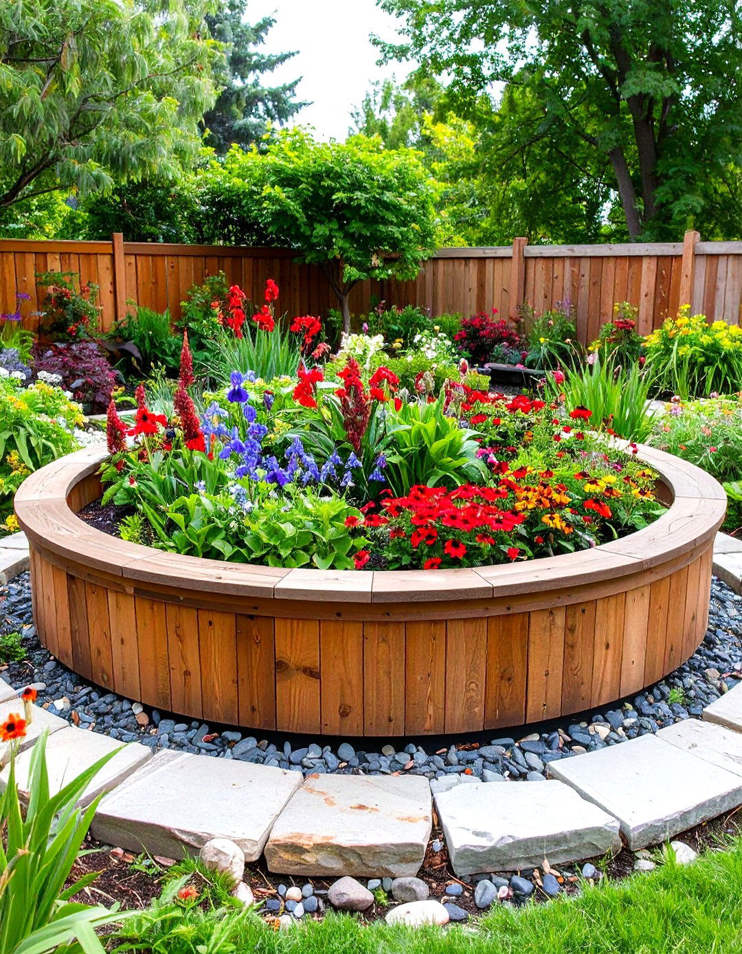 Rain Garden Round Garden Bed - 20 Round Garden Bed Ideas