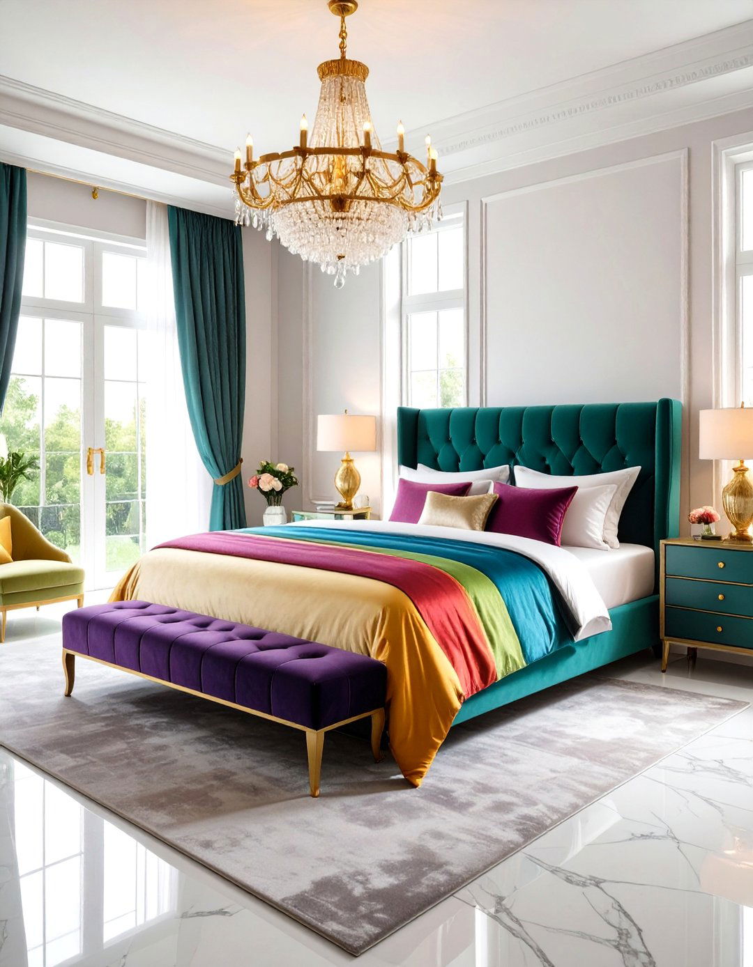 Rainbow Bedroom Modern Luxury Retreat - 20 Rainbow Bedroom Ideas