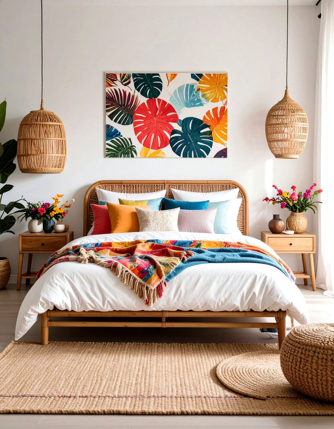 Rainbow Bedroom Tropical Paradise Oasis - 20 Rainbow Bedroom Ideas