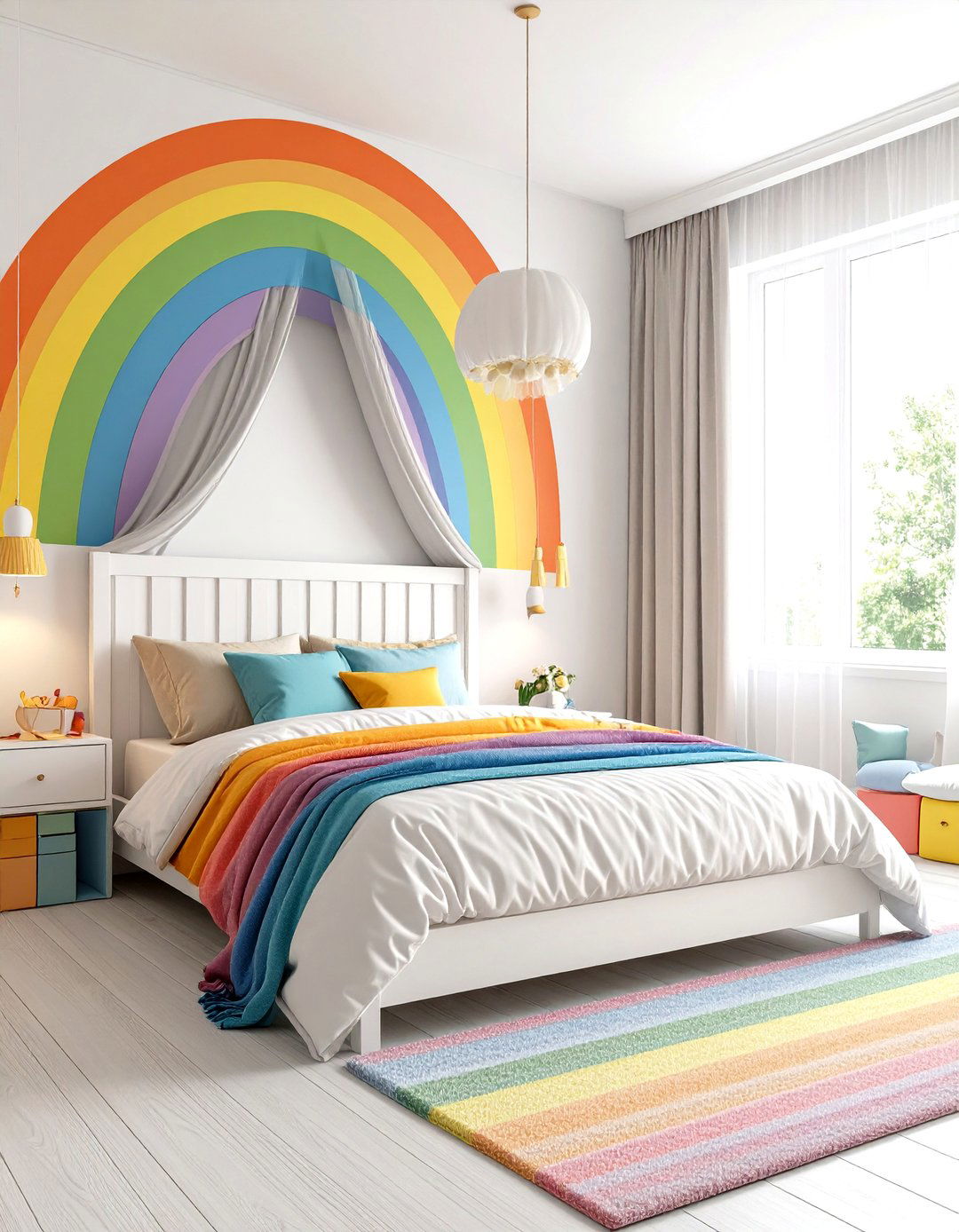 Rainbow Bright Kids Room Celebration - 20 Kids Room Ideas
