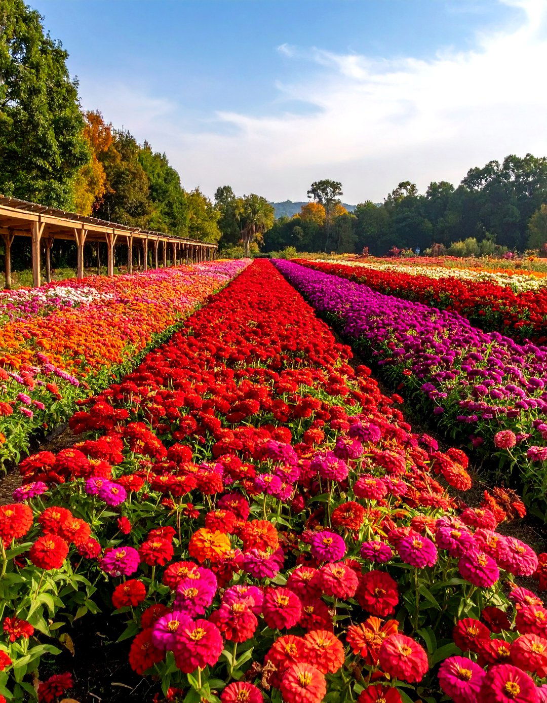 Rainbow Zinnias Parade Nursery Garden Row - 25 Nursery Garden Ideas