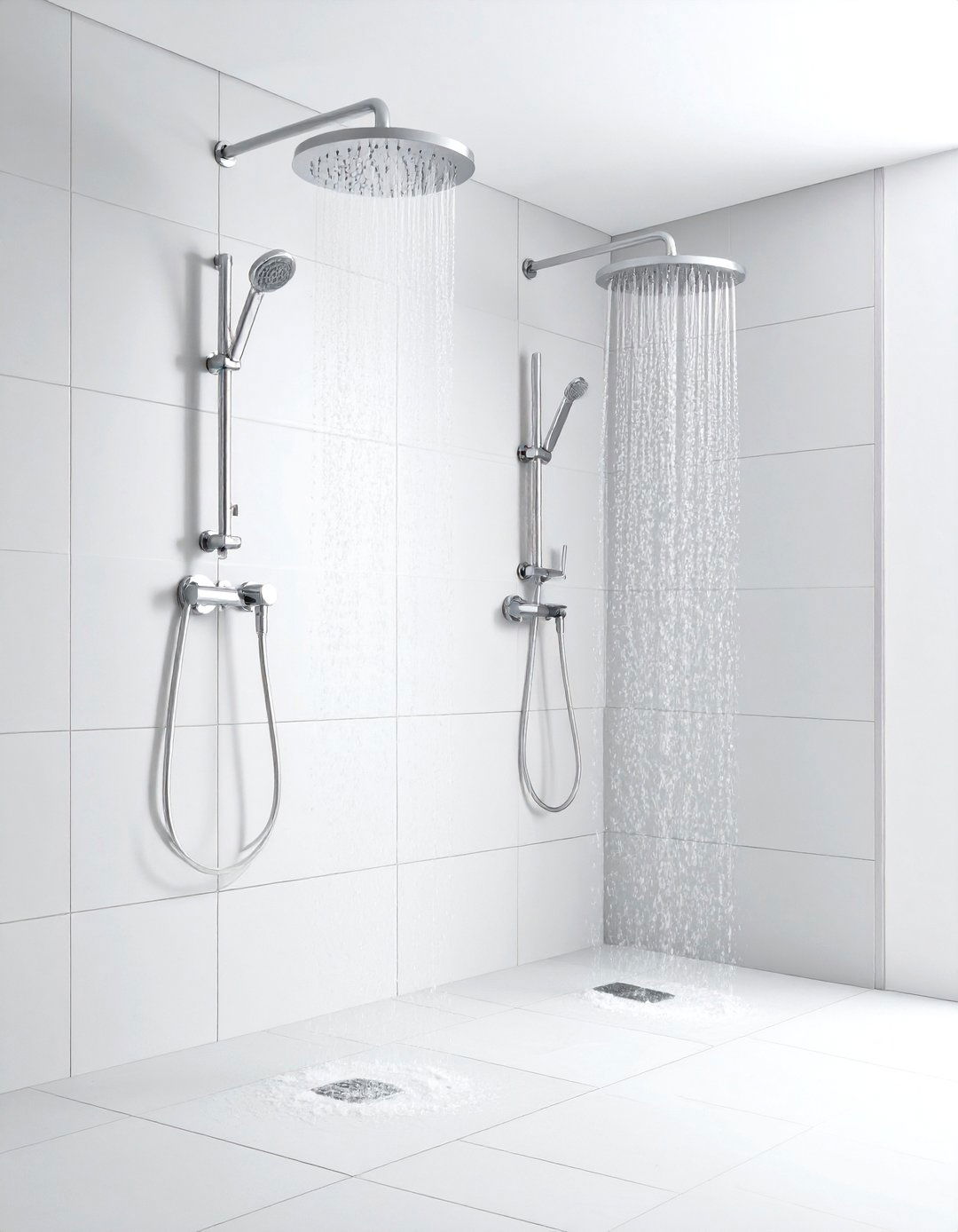 Rainfall Plus Handheld Combo - 20 Double Shower Ideas