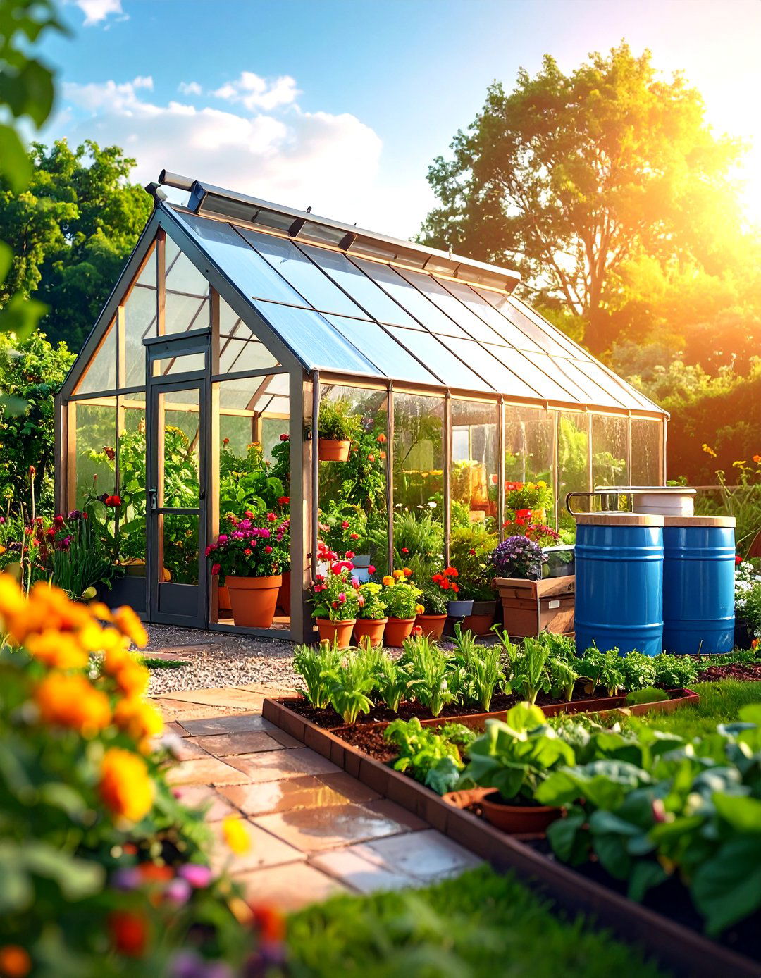 Rainwater Harvesting Greenhouse Roof - 20 Greenhouse Ideas