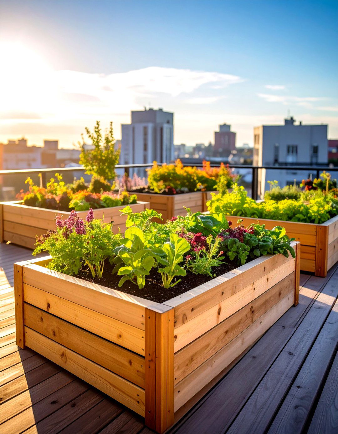 Raised Beds to Elevate Your Rooftop Garden - 20 Rooftop Garden Ideas