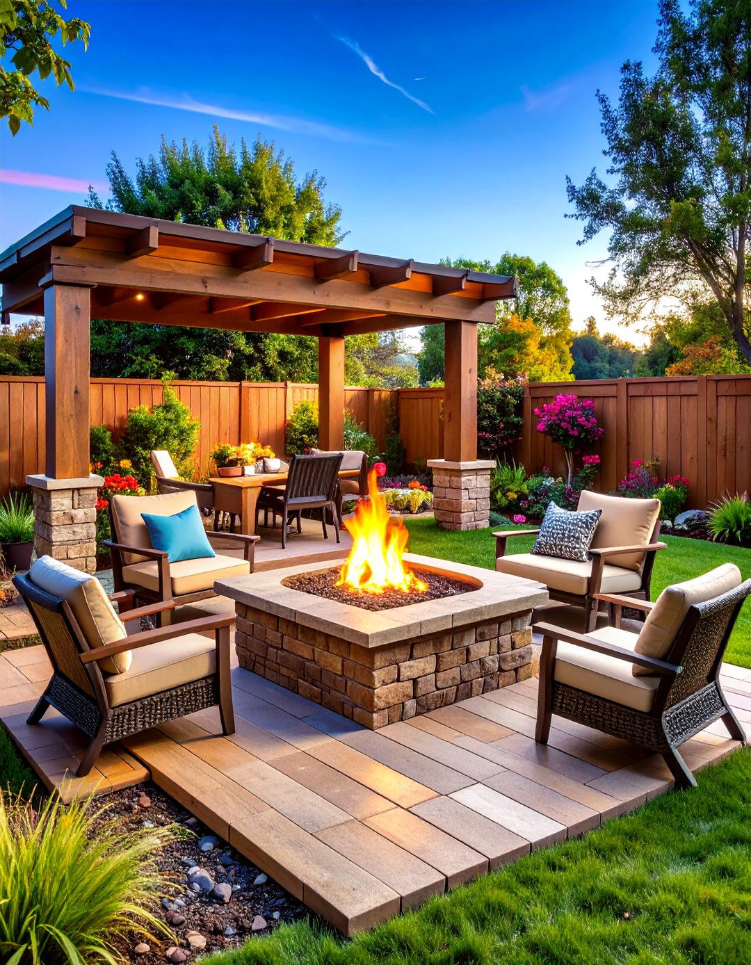 Raised Brick Fire Pit Design - 20 Brick Fire Pit Ideas