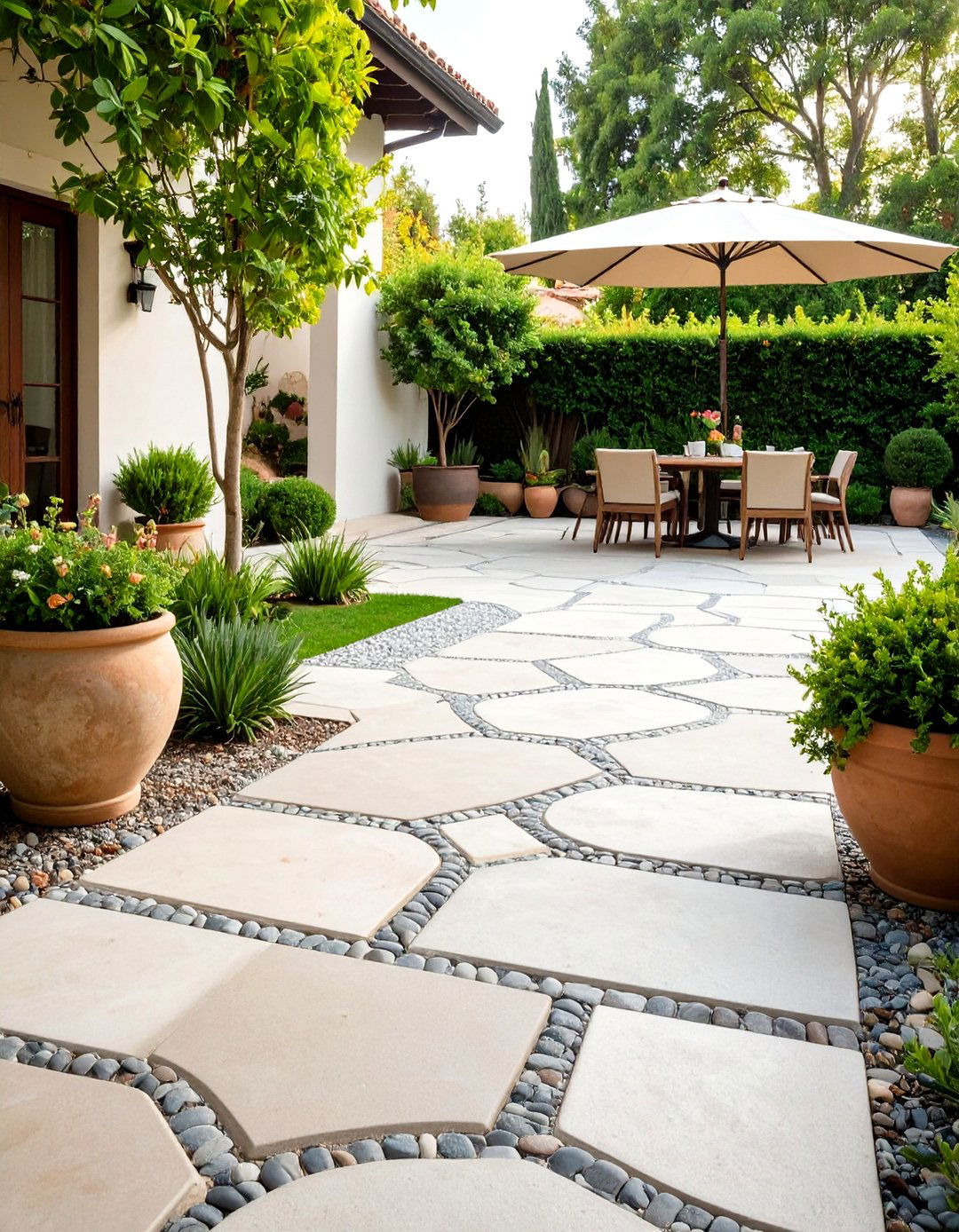 Raised Concrete Patio with Pool Integration and Seamless Transitions - 20 Raised Concrete Patio Ideas