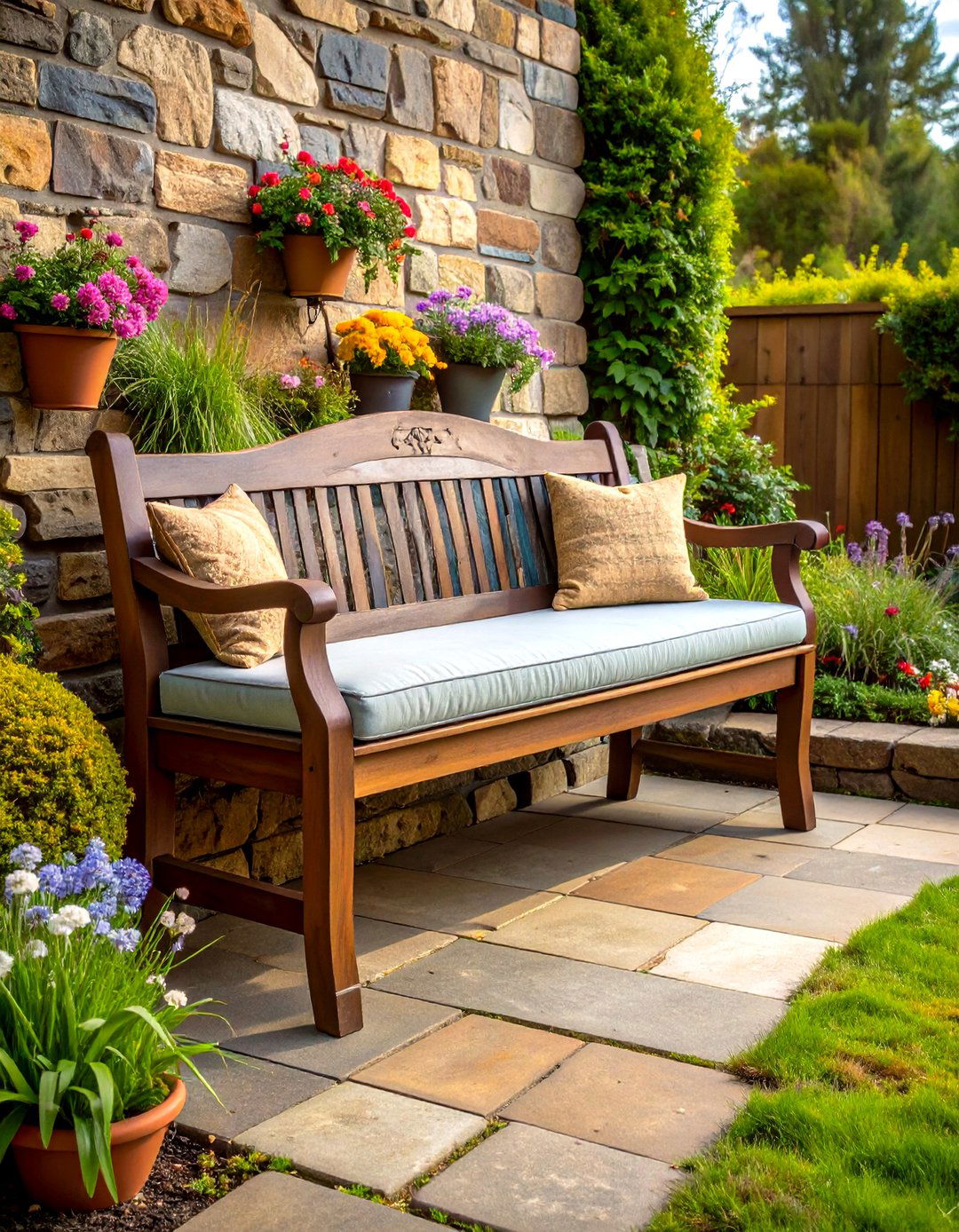 Raised Hearth Fireplace Bench Built at Seat Height - 20 Fireplace Bench Ideas
