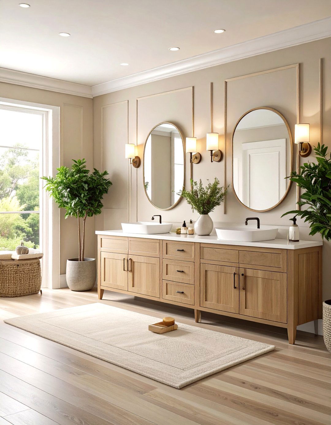 Raised Panel Wainscoting for Timeless Sophistication - 20 Powder Room Wainscoting Ideas
