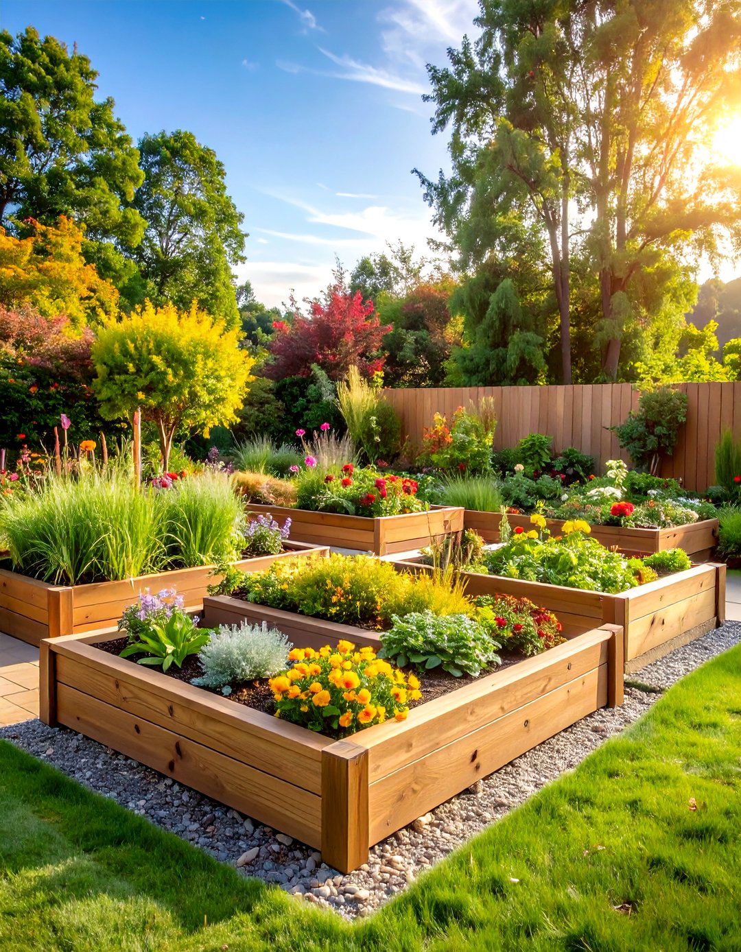 Raised Planter Bed Garden Centerpiece - 20 Garden Centerpiece Ideas