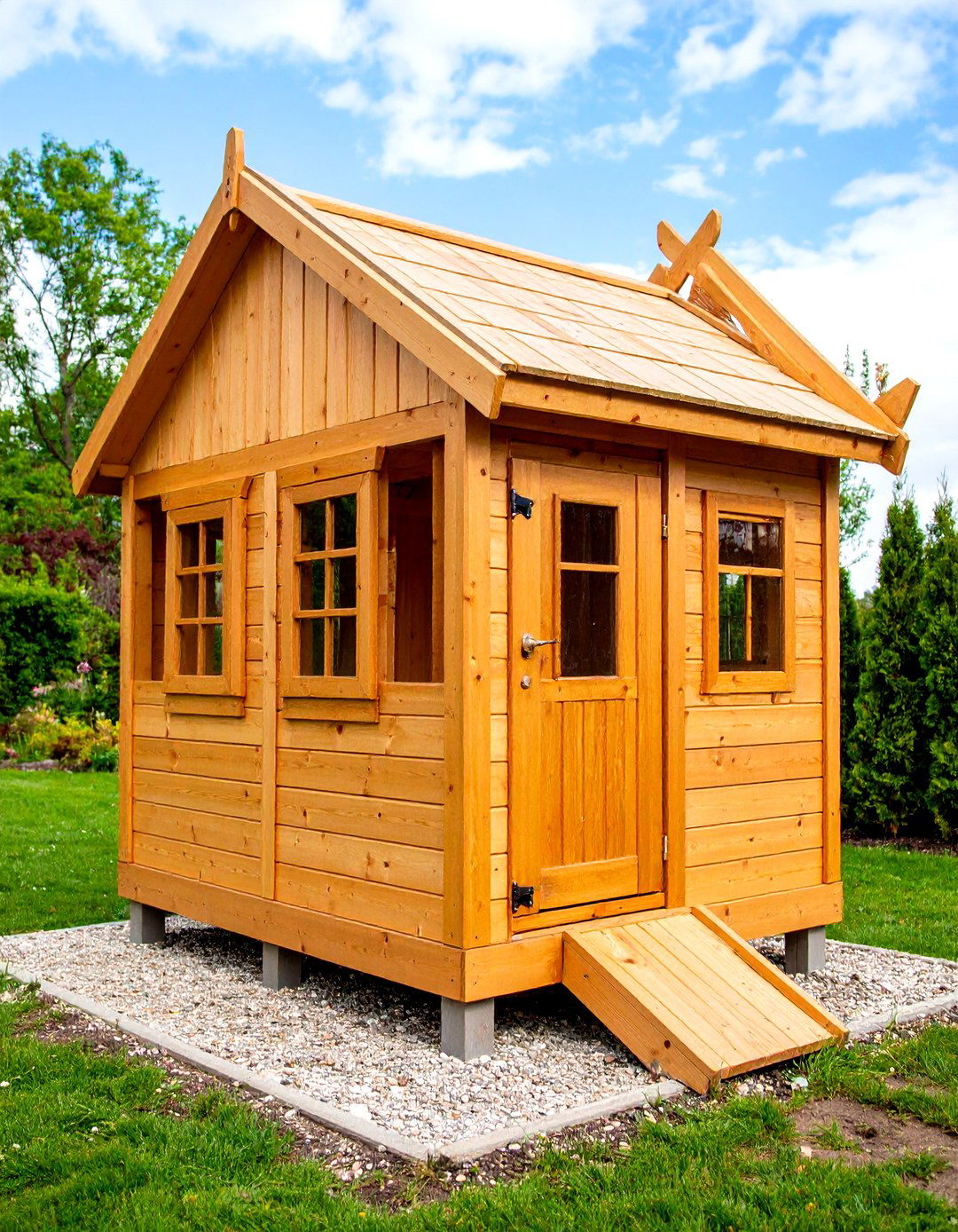 Raised Platform Duck House Beats Damp Ground - 20 Duck House Ideas