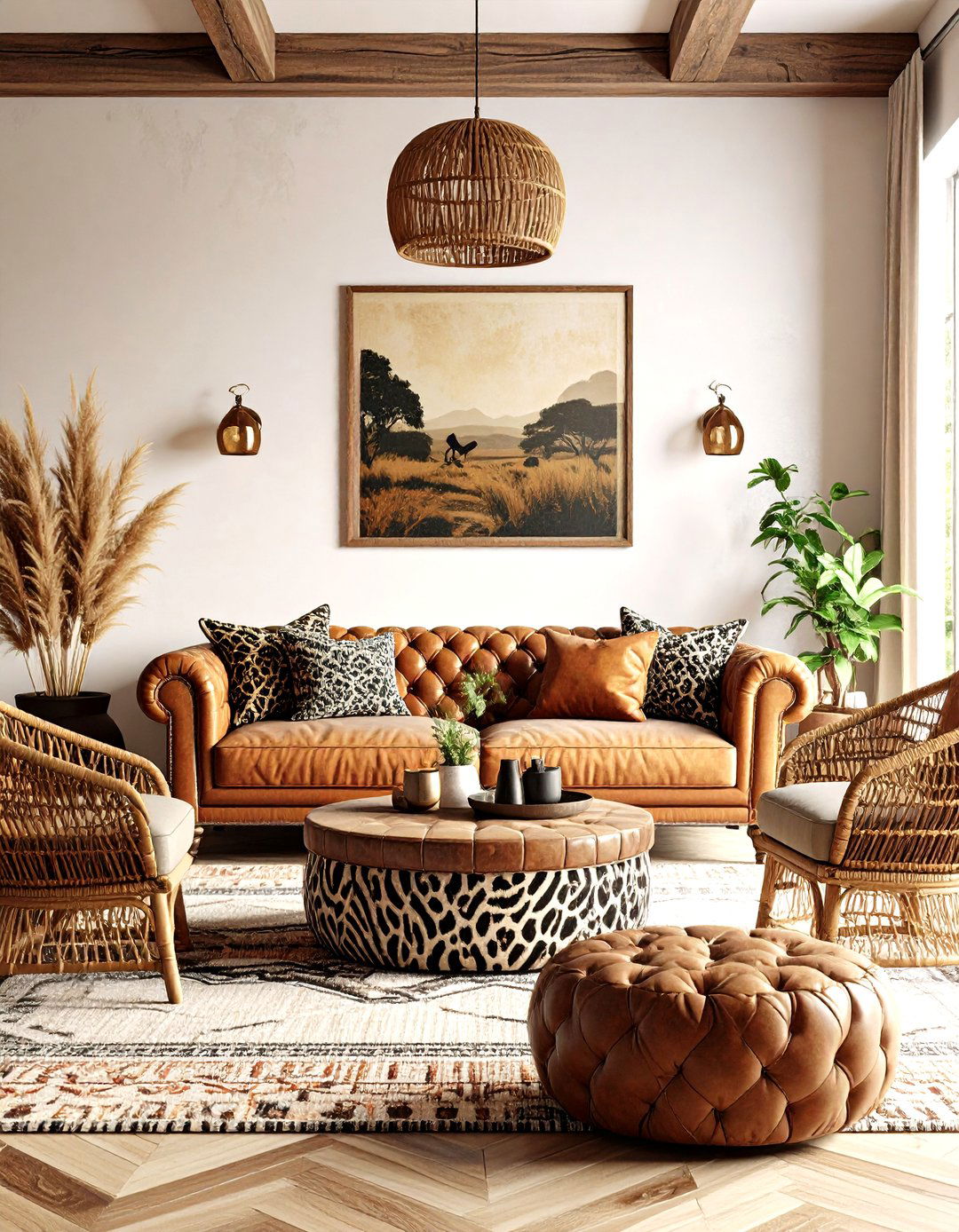 Ralph Lauren Living Room with Safari Inspired Decor - 20 Ralph Lauren Living Room Ideas
