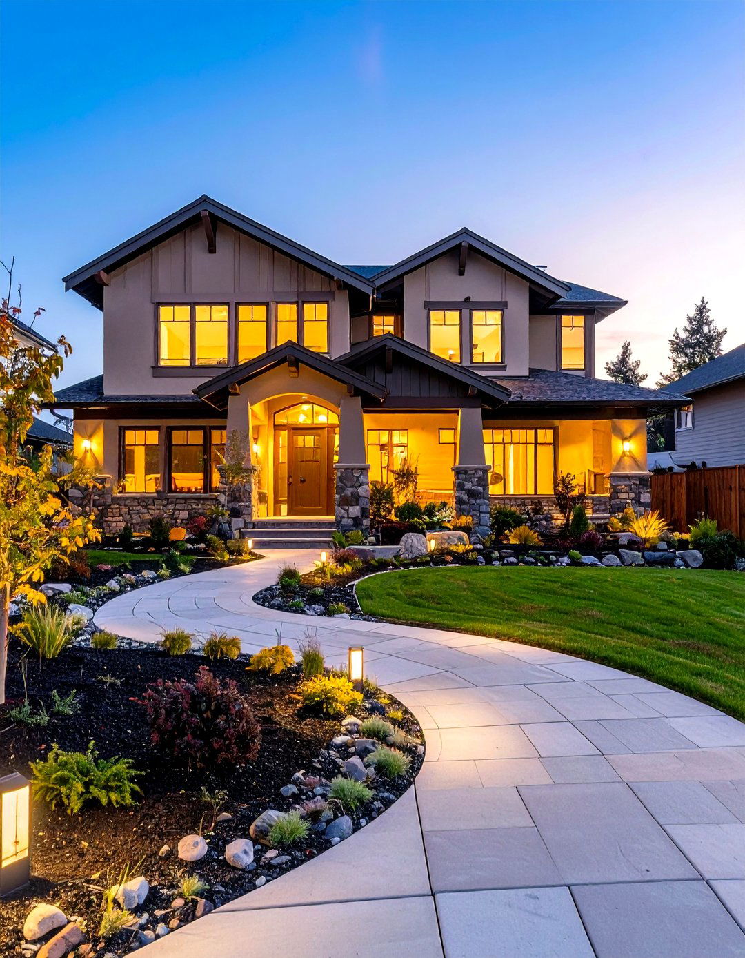 Ranch Style Home Hardscaping and Walkway Enhancement - 20 Ideas for Ranch-Style Home Exteriors