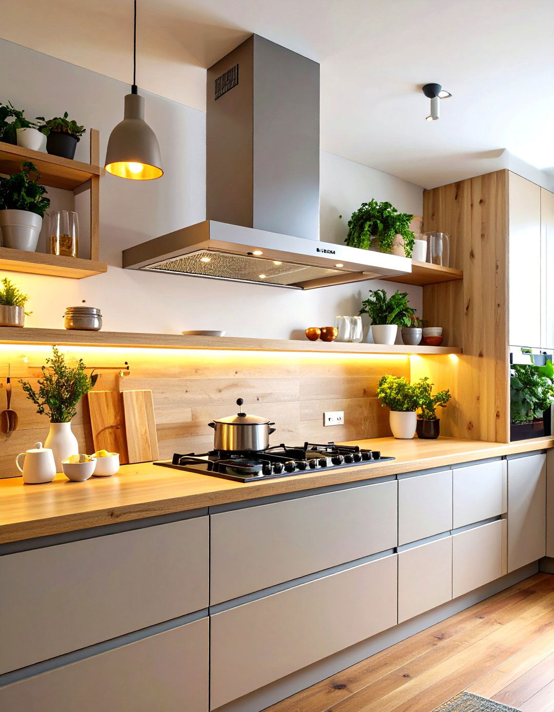 Range Hood with Built In Shelf - 20 Range Hood Ideas