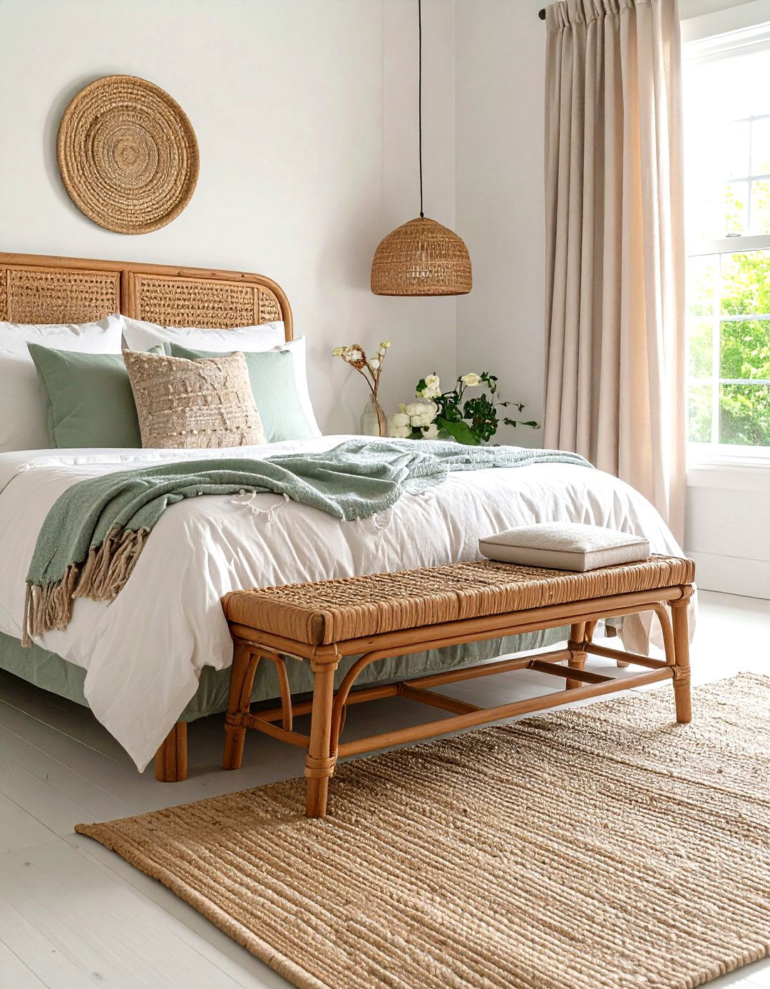 Rattan Bedroom Furniture Low Bench Window Seat - 20 rattan bedroom furniture ideas