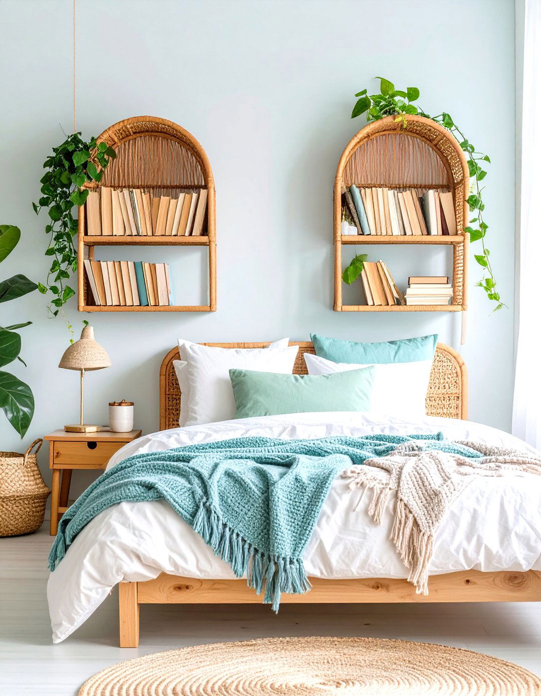 Rattan Bedroom Furniture Wall Mounted Shelves - 20 rattan bedroom furniture ideas